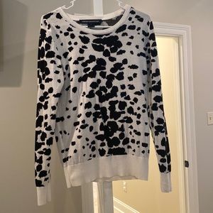 Black and white sweater